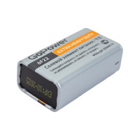 Батарейка GoPower Крона 6F22 солевая Heavy Duty 9V 10 штук 00-00015598