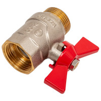 Кран шаровой KROMWELL (ручка-бабочка) 1" внутренняя - наружная резьба EU.YT1285050 1_k