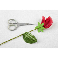 Ножницы Gamma ROS-04 для рукоделия, в блистере, 89 мм, с прорезиненными ручками 610435