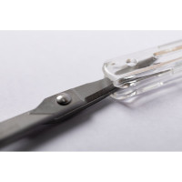 Ножницы Gamma ROS-04 для рукоделия, в блистере, 89 мм, с прорезиненными ручками 610435