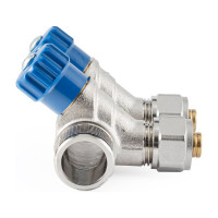 Коллектор с регулировочными вентилями PROFACTOR в/н 3/4" х 2 вых 16 цанга  PF MVP 268.2C