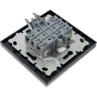 Выключатель звонка Эксклюзивный Серебрянный Металлик Metronex Electric FVK050308SER