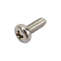 Винт с полукруглой головкой ВИРТУОЗ крестообразный шлиц, 3x8 мм, DIN 7985, нержавеющая сталь А2, 12 шт. 37446