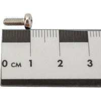 Винт с полукруглой головкой ВИРТУОЗ крестообразный шлиц, 3x8 мм, DIN 7985, нержавеющая сталь А2, 12 шт. 37446