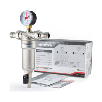Фильтр промывной с манометром для горячей воды PROFACTOR 1/2" PF FS 239G
