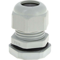 Сальник EKF PROxima PG16, IP54, d отверстия 21 мм, d провода 10-14 мм 20 штук plc-pg-16-r