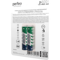 Аккумулятор PERFEO AAA600mAh 2 шт блистер 30 007 015