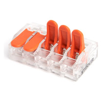 Универсальная компактная 5-проводная клемма STEKKER LD221-615 50шт в упак, 39865