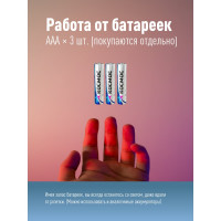 Ручной фонарь КОСМОС 1Вт LED/3xAAА/корпус алюминий/ремешок ручной, KOS108B