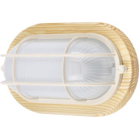 Светильник TDM ELECTRIC НПБ1402 овал с решеткой, 60 Вт IP54, сосна SQ0303-0436