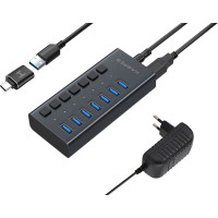 USB концентратор Harper HUB-07MB Black H00003295