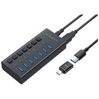 USB концентратор Harper HUB-07MB Black H00003295