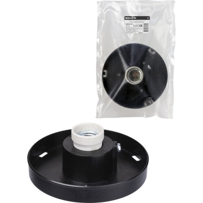 Патрон (корпус) НТУ плоский (байонет 145, поликарбонат, черный) TDM ELECTRIC SQ0320-0015