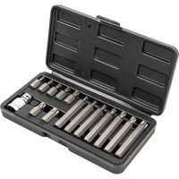Набор бит TORX с битодержателем (15 предметов; 1/2"; в кейсе) Rockforce RF-4156/C/(27210)
