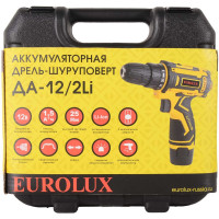 Аккумуляторная дрель-шуруповерт Eurolux ДА-12/2Li 72/14/38