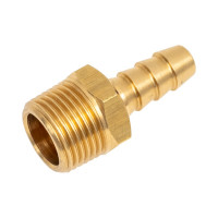 Штуцер с наружной резьбой 3/8M для шланга с внутренним диаметром 8 мм SHPI P-20