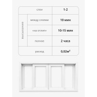 Эмаль для ПВХ профиля с кисточкой KUDO KU-7K6101