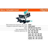 Торцовочная пила Sturm ! MS55210S