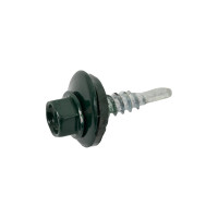 Кровельный саморез Качественный крепеж зеленый мох 5,5х25 150 шт 0500113 КЧ