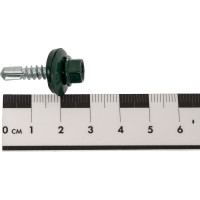 Кровельный саморез Качественный крепеж зеленый мох 5,5х25 150 шт 0500113 КЧ