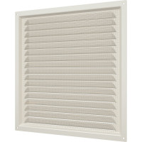 Решетка вентиляционная стальная с сеткой (300x300 мм; слоновая кость) ERA 3030МЭ 89-053