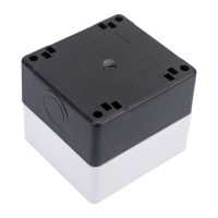 Кнопочный корпус EKF 1 кнопка КП101 пластиковый белый cpb-101-w