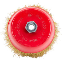 Щетка чашечная (150 мм; М14; латунированная волнистая 0.35 мм) для УШМ Elitech 1820.074200