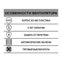 Осевой вытяжной вентилятор ERA EURO 4A-02 D 100 90-02223