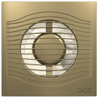 Осевой вытяжной вентилятор с обратным клапаном DICITI SLIM 5C champagne D 125 87-997