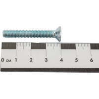 Винт Качественный КРЕПЕЖ потай с метр. резьбой, DIN 965, 6x40, 60 шт 0200891 КЧ