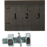 Болт с ш/г полная резьба DIN 933 Качественный КРЕПЕЖ набор 6х20 80 шт 0301007 КЧ