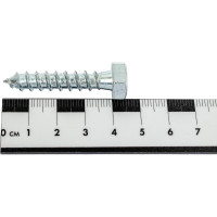 Шуруп с шестигранной головкой Качественный КРЕПЕЖ 8х40, 90 шт. 0500553 КЧ