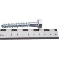 Шуруп с шестигранной головкой Качественный КРЕПЕЖ 10х70, 35 шт. 0500573 КЧ