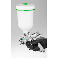 Пневматический краскопульт KRAFTOOL Jeta 1000 с верхним бачком, HVLP, 1.3 мм 06559-1.3