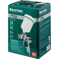 Пневматический краскопульт KRAFTOOL Jeta 1000 с верхним бачком, HVLP, 1.3 мм 06559-1.3