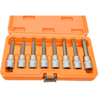 Набор головок со вставками TORX в кейсе (T20-T60, 100 мм, 8 шт, 1/2" DR) Airline AT-BS-32