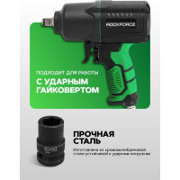 Головка торцевая 6-гранная ударная 15 мм, 1/2", L=40 мм ROCKFORCE RF-44515(805)