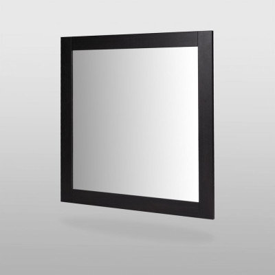 Зеркало Гуд ЛАКК СИРИУС квадратное, настенное, 78x78x1 см, черное, дуб венге 2.02.12.280.5