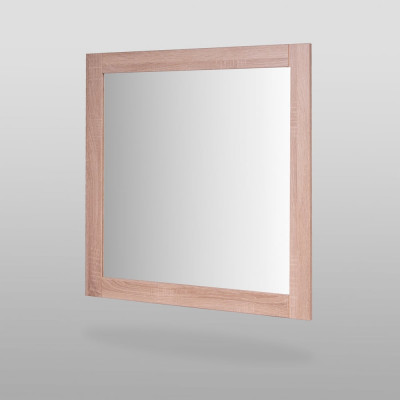 Зеркало Гуд ЛАКК СИРИУС квадратное, настенное, 78x78x1 см, бежевое, дуб сонома 2.02.12.280.3