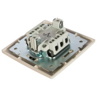 Кнопка звонка LEZARD MIRA белый с белой вставкой 701-0202-103