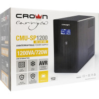 Источник бесперебойного питания CROWN CMU-SP1200IEC LCD USB CM000001869