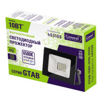 Прожектор светодиодный General Lighting Systems, GTAB-10BT-IP65-6500 860Лм 10Вт IP65 6500K-холодно-белый 403109