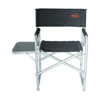 Директорский стул со столом Tramp алюминий, черный TRF-002