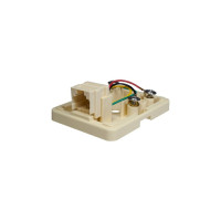 Телефонная розетка SUPRLAN 6P4C /RJ-11/ 1 порт 10-0305