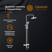 Душевая система Orange c термостатом в комплекте T02S3-911cr