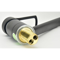 Смеситель для мойки Juguni Luxe одноручный, с поворотным изливом, картридж 40 мм, гайка 0402.448