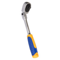 Трещоточная рукоятка KRAFT шарнирная, 1/4 Dr, 72 зуба KT 705033