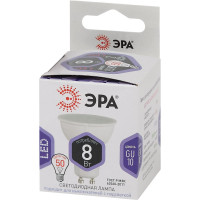 Светодиодная лампа ЭРА LED MR16-8W-860-GU10, софитная, 8Вт, холодный, GU10, 10/100/4200 Б0049072