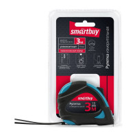 Измерительная рулетка Smartbuy 3мх19мм, прорезиненный корпус,2 фиксатора, усиленный зацеп SBT-MTP-319P2