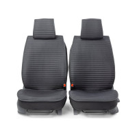 Каркас накидки на переднее сиденье CarPerformance 2 шт., fiberflax/лен CUS-2022 BK/GY